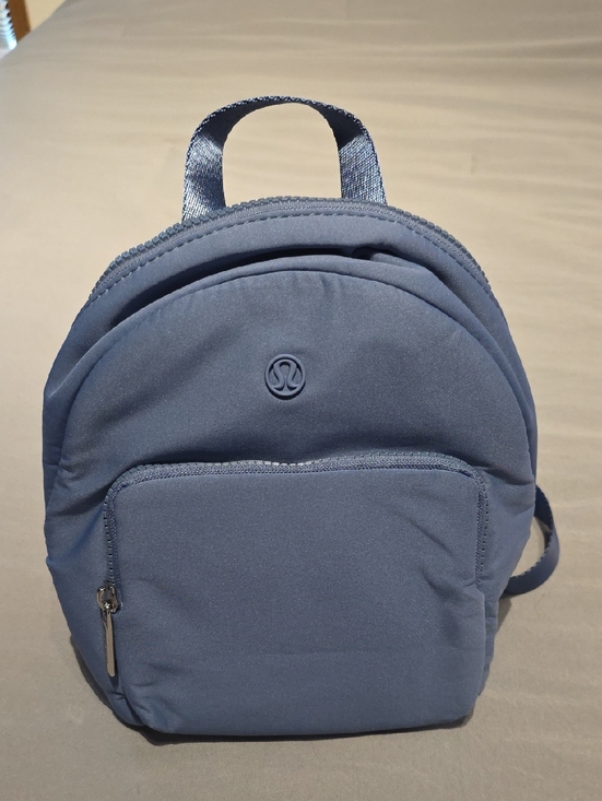 lululemon athletica Handbags - Lululemon Knit Nylon Micro Backpack in Slate Blue 4L